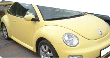 Кузовной ремонт и покраска автомобиля Фольскваген New Beetle после лобового удара