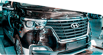 В наш сервисный центр приехал Hyundai Starex H1 после ДТП