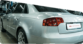 В наш сервисный центр приехала Audi A4 после ДТП