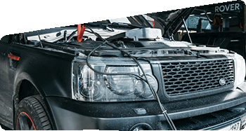 К нам в сервис приехал Range Rover Sport